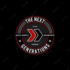 the next generation logo with an arrow