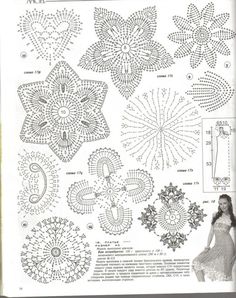 an old book with crochet patterns and instructions on how to make doily