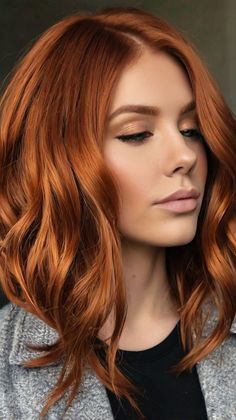 67 Copper Hair Color Ideas Interesting Hair, Cinnamon Hair, Face Nails, Hair Challenge, Hollywood Hair, School Dropout