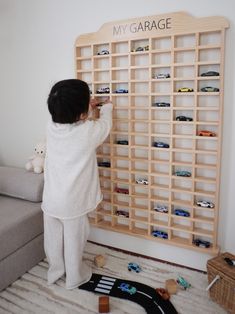 Matchbox Car Storage - Etsy Canada Toddler Boy Room Decor, Big Boy Bedrooms, Baby Boy Room Decor, Toddler Boys Room, Baby Room Inspiration, Baby Boy Room Nursery, Nursery Room Inspiration, Toddler Rooms, Toddler Bedrooms