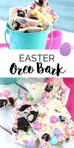 easter oreo bark is an easy and delicious treat