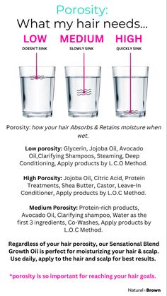 Hair Growing Tips, Low Porosity Hair Products, Natural Hair Care Tips, Hair Porosity, Diy Hair Care, روتين العناية بالبشرة, Hair Growth Tips, Hair Maintenance, Hair Care Tips