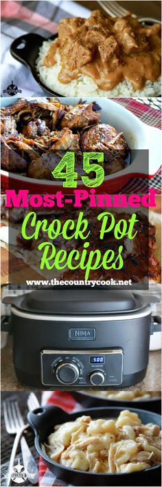 the best crock pot recipes for dinner and desserts are here in this roundup