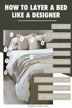 how to layer a bed like a designer