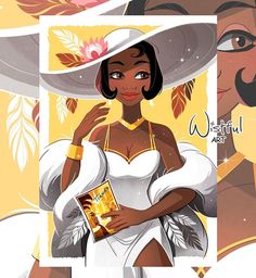 Wistful Art, Black Disney Princess, Disney Mignon, Tiana Disney, Princesa Tiana, Disney Princess Tiana, Hip Tattoos, Lovely Princess, Disney Princess Fan Art