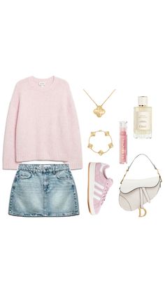 Cute outfit inspo #outfitinspo #clothes #style #cleangirl #pink #pretty #softgirl Softgirl Outfits, Basic Girl Outfit, Classy Fits, Italy Outfits, Clothes Style, Cute Outfit