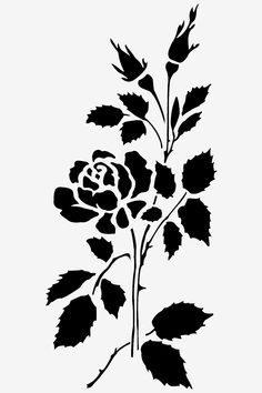 The School of Making Stencil Rose Placement Maker Supplies Stencil Patterns Templates, Rose Stencil, Alabama Chanin, Stencils Printables, Architecture Tattoo, Free Stencils, Silhouette Stencil, Flower Stencil, Stencil Pattern