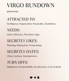 the virgo rundown is now available for iphone and ipad users to check out