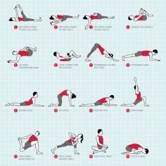 an exercise poster showing how to do the splits