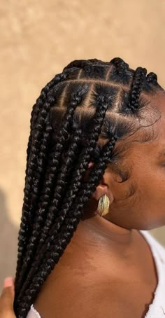 Box Braid Ideas, Braid Pictures, Single Braids Hairstyles, Hot Hairstyles, Faux Loc, Big Box Braids, Big Braids, Haircuts For Women Over 50