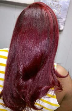 Dye Hairstyles, Burgundy Hair Dye, Best Hair Color Ideas, The Best Hair Color, Pressed Natural Hair, Color Ideas For Black Women, Red Dye, Silk Press Natural Hair