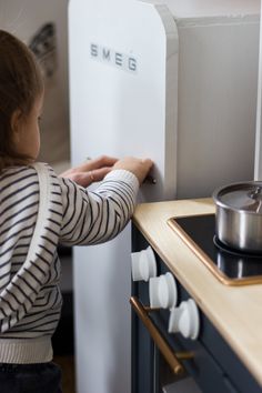 Pottery Barn Play Kitchen, Ikea Fridge, Ikea Kids Kitchen Hack