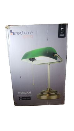 the newhouse morgan desk lamp is in its box