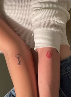 Locker Tattoo, Lock Tattoo, Infinity Couple Tattoos, Matching Tats, Small Matching Tattoos, Bestie Tattoo