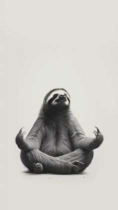 a slotty sitting in a yoga position