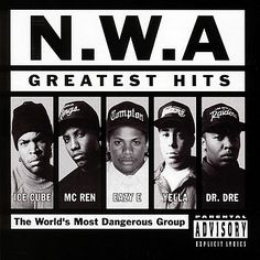 the world's most dangerous group - n w a greatest hits album cover art