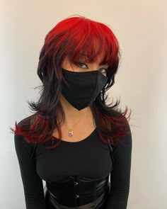 PRICES MAY VARY. Material: Our shaggy wig is made of high quality heat resistant synthetic fibers which is more durable and soft to the touch just like the real hair, perfect for long term use. Color:Red Black Wig.The Wig Color may be difference between the picture and the actual product due to the monitor setting. Packaged: 1 x Wig + 1 x Wig Cap Adjustable Size:The Size of Wig Cap is Adjustable, Which Can Fit Different Head Sizes. Function: This Mullet Wig Perfect for Halloween,Costume,Concerts Red Hairstyle, Red Hair Inspo, Cosplay Hair, Black Wig, Mullet Hairstyle, Dye My Hair, Hair Dye Colors, Hair Inspiration Color, Cut My Hair