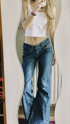 Baggy Jeans Low Rise, Outfit Inspo Baggy Jeans, Outfit Inspo Baggy, Low Rise Baggy Jeans, Digital Gallery, Jeans Low Rise, Outfit Check, Jeans Low, Long Jeans