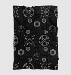 star wars symbol monochrome Ultra soft fleece blanket Star Wars Symbols, Style Star, Fleece Blankets, Elegant Colors, Hoodie Material, Soft Blankets, Advanced Technology, Carseat Cover, Star Fashion