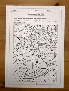 Das Ausmalblatt ist kostenlos. Kinder rechnen hier Minusaufgaben bis 20 und malen die Felder in der Farbe des Ergebnisses aus. Sie vertiefen also die Subtraktion in Mathe. Das Arbeitsblatt eignet sich besonders für Vertretung in Klasse 1. Auf meiner Website gibt es noch viele weitere kostenlose Arbeitsblätter für die Grundschule, die ich erstellt habe (Klasse 1 - 6). New Job, Primary School, Bullet Journal