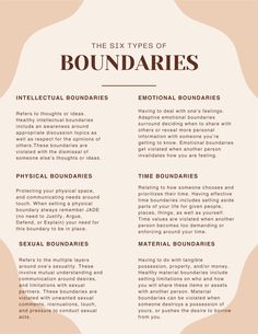 Types Of Boundaries, Mental Health Facts, Self Care Bullet Journal, Writing Therapy, Healthy Relationship Advice, Feelings And Emotions, Mental And Emotional Health, Health Facts