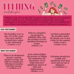 a pink poster with the words, things to know about god's presence in the bible