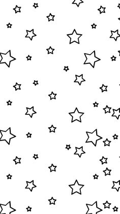 black and white stars on a white background