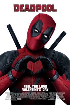 the poster for deadpool is shown