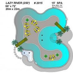 an aerial view of the lazy river resort