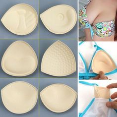 Great Shopping Bikini Padding Insert Bra Pads Pad Swimsuits Padding Breast Enhancer Cups Sexy, Womens Intimates Sleep Sewing Spandex, Diy Clothes Tutorial, Handmade Bra, Clothes Tutorial, Sewing Alterations, Bra Inserts, Bra Pads, Bra Types, Padded Bras