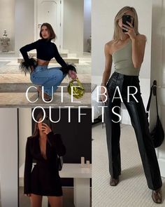 67 Cute Bar Outfits For 2023 - ljanestyle Christmas Bar Outfits Women, Outfit To Go Out At Night, Outfit Inspo Night Out, Outfit Ideas For Night Out, Thanksgiving Eve Outfit Bar, Outfits For Night Out Bar, Party Looks Outfits Night Casual, Friday Night Outfit Going Out Casual, Drink Date Outfit