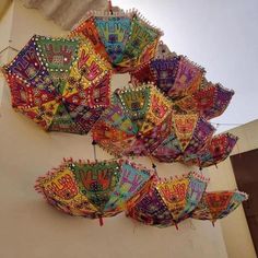 Color :- Multi-Color. Length of umbrella folded 25 inch approx. Diameter of open umbrella is 25 inch approx. Fabric :- 100% Cotton Fabric. This ethnic Mandala umbrellas patch & cut work stitched by women working Specially Use In Wedding Décor. These Wholesale umbrellas are made with hand by Indian artisans craftsmanship of Rajasthan. This marvelous colorful cotton Patches umbrellas presents a good example of traditional in Jaipur district of Rajasthan. The trendy multi-color patch work and handmade design umbrellas is enhanced with sling and beautiful design on the front.   These Indian umbrellas are for sun protection or decorative s only, these umbrellas can are not waterproof. Each umbrella is handmade; the workmanship is done with hands Each piece is totally unique in color and design Decorative Umbrella, Sun Parasol, Bohemian Quilt, Henna Night, Indian Quilt, Mehndi Decor