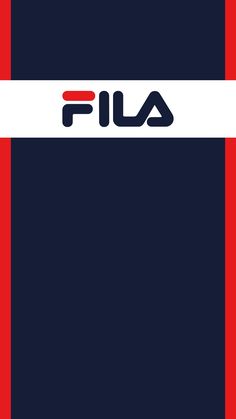 the fila logo on a red, white and blue background