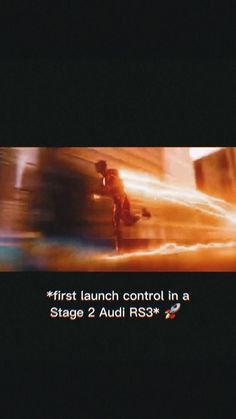 an advertisement for the first launch control in a stage 2 audi rs3 / 3