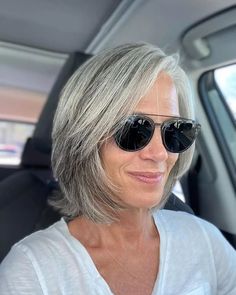 50 Youthful Gray Hairstyles for Over 50 2023 Haircuts, Grey Hair And Glasses, Haircut Gray Hair, Grey Hair With Bangs, Grey Bob Hairstyles, Grey Hair Looks, Grey Hair Over 50, Gray Hairstyles, Haircuts Medium