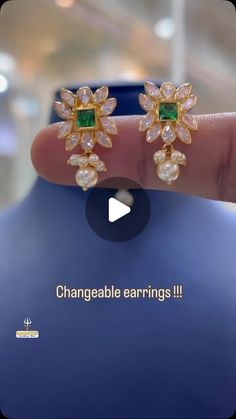 Sri Thrinadha Jewellery Mart Eluru on Instagram: "✨WhatsApp 9573499055✨ Another day and an other exciting deisgn from us. Isn’t this the dream earrings that you always wanted if yes, Order now. Contact us at ☎️Call/WhatsApp 9573499055☎️ ✨We believe in quality products and quality service ✨
✨Specialised in Handmade & Light weight jewellery✨ 
✨All our gold products are hallmark certified✨ 
✨All kinds of silver item are available in our shop✨ 
✨Calculation is on net weight for products with stones✨
✨We also take orders for customised jewellery✨
✨we ship across India 🇮🇳 ✨  #916gold #hallmarkjewellery #lightweightjewellery #earrings #intrend #srithrinadhajewellery" Dream Earrings, The Dream