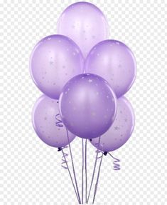 a bunch of purple balloons with stars on them