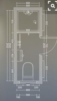 a drawing of a bathroom with the measurements