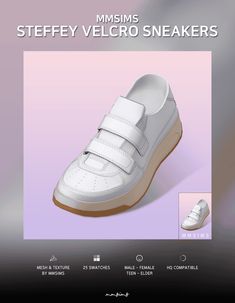 Steffey Velcro Sneakers Ts4 Sneakers Cc, Ts4 Sneakers, Mmsims Shoes, Sneakers Sims 4 Cc, Sims 4 Cc Shoes Sneakers, Sims 4 Shoes Cc Sneakers, S4cc Shoes, Sims 4 Sneakers Cc