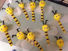 the bees are made out of construction paper