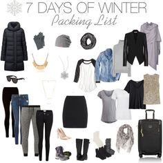 Wonder what to pack for winter travels? Click to read about our recommend women's packing list for 7 days of winter adventures. Womens Packing List, Winter Packing List, Travel Capsule, Winter Packing, Travel Wardrobe, Ski Trip, Winter Travel, Travel Light, Mode Inspiration