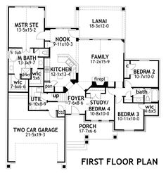 the first floor plan for this house