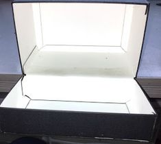 an open box sitting on top of a table