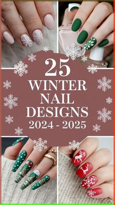 Christmas Nails Short Sweater, Fall/winter Nails Almond, Sweater Art, Accent Nail Designs, Christmas Nail Ideas, New Years Eve Nails, Winter Designs, Winter Manicure