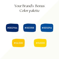 an advertisement for the brand's color palette