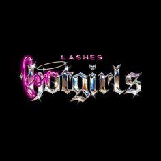 the logo for lashes and couture's, which is featured in an advertisement