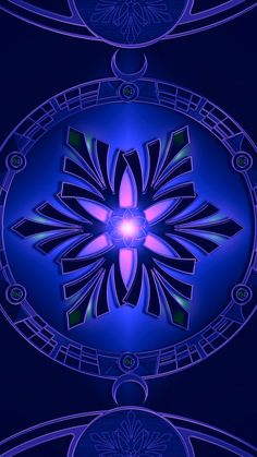 an abstract blue and purple background with circular shapes in the center, on top of each other