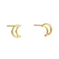 PRICES MAY VARY. 【Unique Design】Enhance your style with these tiny moon stud earrings. These minimalist gold studs earrings will add a touch of luster and style to your overall outlook. 【 Material Type】Dainty earrings for women sensitive ears.Made of high quality S925 sterling silver gold plated stud earrings.hypoallergenic,lead-free,nickel free,lightweight and non tarnish earrings,comfortable to wear. 【Earring Size】 Length: 6.2mm,width 5mm,A pair of small moon stud earrings. 【Perfect Gift】Gold Trendy Crescent Earrings As Gift, Trendy Crescent Earrings For Gift, Dainty Crescent Cartilage Earrings As Gift, Earrings Hypoallergenic, Mini Moon, Moon Studs, Tiny Star, Heart Stud Earrings, Heart Shaped Earrings