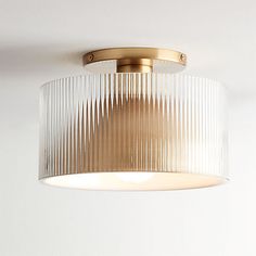 a light that is on the ceiling in a room