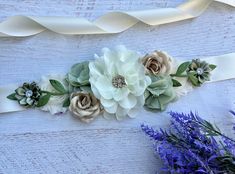 "Sash for flower girls, bridesmaids, maternity photo session or any other special occasion. It can be worn as maternity sash or bridal sash Sash 12.5\"embellishment,7/8\"W,3 yards long Corsage 4.5\"x8\" embellishment 2.5\"x6.5\" embellishment This item contains small parts. Please do not leave young children unattended while wearing this The color may be slightly different due to the lighting" Baby Shower Verde, Gold Corsage, Baby 2024, Paris Baby Shower, Baby Shower Sash, Bridesmaid Sash, Baby Shower Corsage, Crafty Fox, Maternity Sash